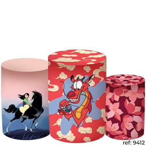 Princesas - Trio de Capas de Cilindros