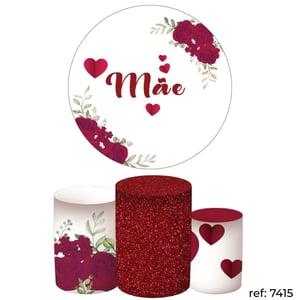 Dia das Mães - Kit Festa (Painel 150cm + Trio de Cilindros)
