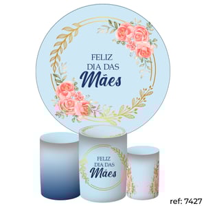 Dia das Mães - Kit Festa (Painel 150cm + Trio de Cilindros)