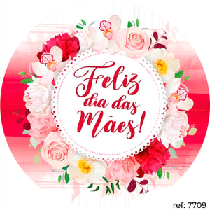 Dia das Mães - Capa de Painel Redondo