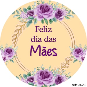 Dia das Mães - Capa de Painel Redondo