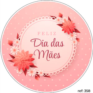 Dia das Mães - Capa de Painel Redondo