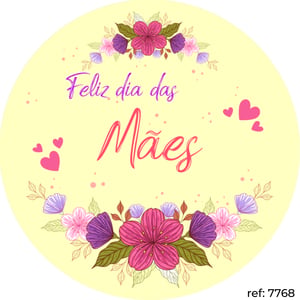 Dia das Mães - Capa de Painel Redondo