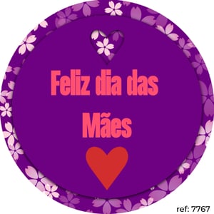 Dia das Mães - Capa de Painel Redondo