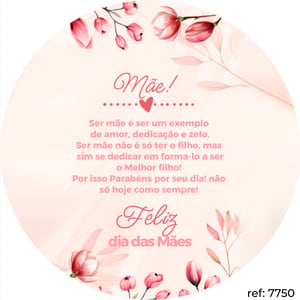 Dia das Mães - Capa de Painel Redondo