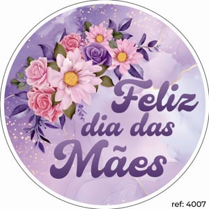 Dia das Mães - Capa de Painel Redondo