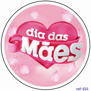 Dia das Mães - Capa de Painel Redondo