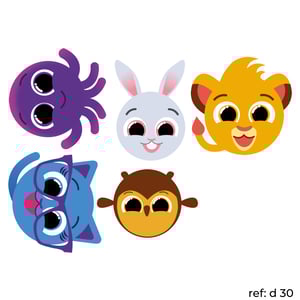 Temas Variados - Kit 5 Displays em PS 25cm