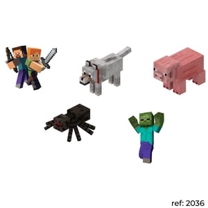 Temas Variados - Kit 5 Displays em PS 25cm