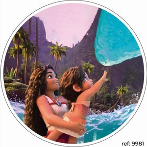 Moana - Capa de Painel Redondo