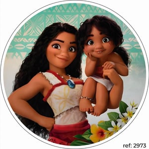 Moana - Capa de Painel Redondo