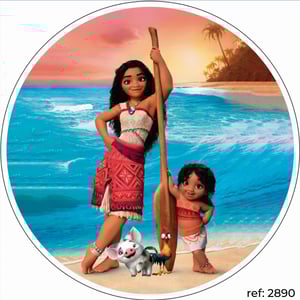 Moana - Capa de Painel Redondo