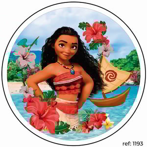 Moana - Capa de Painel Redondo