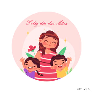 Dia das Mães - Capa de Painel Redondo