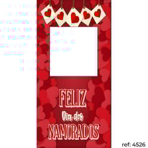 Dia dos Namorados - Capa de Painel Lateral Vazado Veste Fácil 100x200