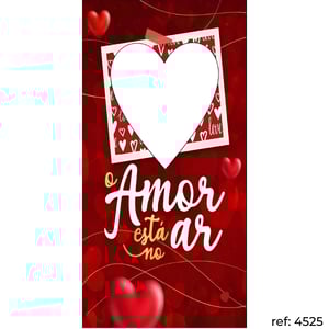 Dia dos Namorados - Capa de Painel Lateral Vazado Veste Fácil 100x200