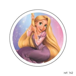 Rapunzel Enrolados - Capa de Painel Redondo