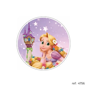 Rapunzel Enrolados - Capa de Painel Redondo
