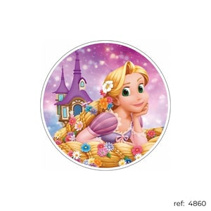 Rapunzel Enrolados - Capa de Painel Redondo