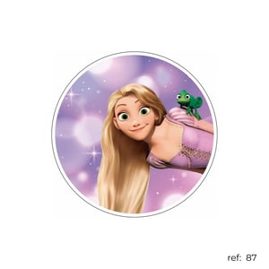 Rapunzel Enrolados - Capa de Painel Redondo