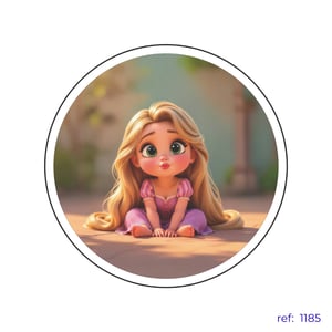 Rapunzel Enrolados - Capa de Painel Redondo