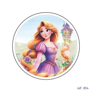 Rapunzel Enrolados - Capa de Painel Redondo