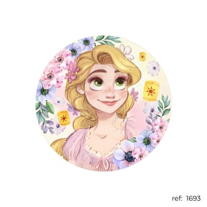 Rapunzel Enrolados - Capa de Painel Redondo