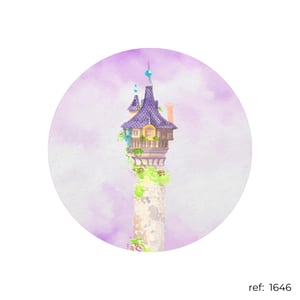 Rapunzel Enrolados - Capa de Painel Redondo
