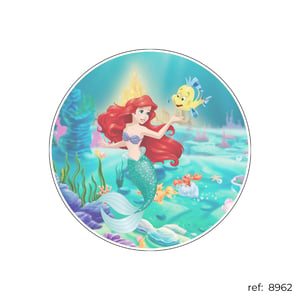 Pequena Sereia - Capa de Painel Redondo