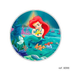 Pequena Sereia - Capa de Painel Redondo