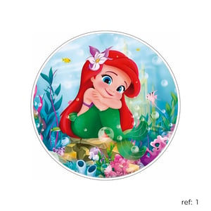 Pequena Sereia - Capa de Painel Redondo