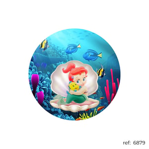 Pequena Sereia - Capa de Painel Redondo
