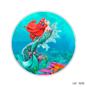 Pequena Sereia - Capa de Painel Redondo