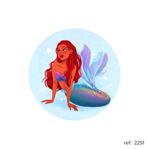 Pequena Sereia - Capa de Painel Redondo