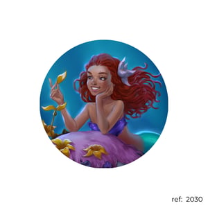 Pequena Sereia - Capa de Painel Redondo
