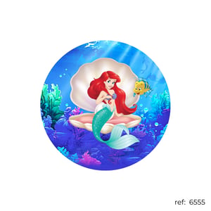 Pequena Sereia - Capa de Painel Redondo