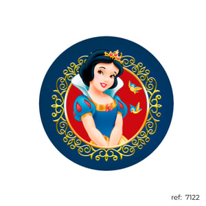Branca de Neve - Capa de Painel Redondo