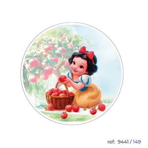 Branca de Neve - Capa de Painel Redondo