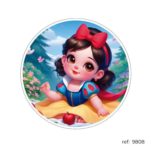 Branca de Neve - Capa de Painel Redondo