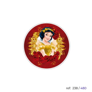 Branca de Neve - Capa de Painel Redondo