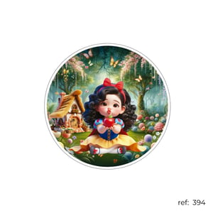 Branca de Neve - Capa de Painel Redondo