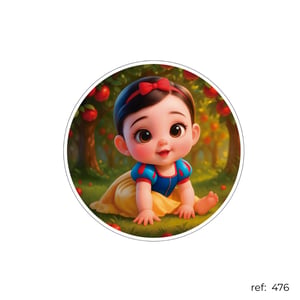 Branca de Neve - Capa de Painel Redondo