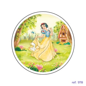 Branca de Neve - Capa de Painel Redondo