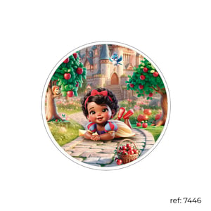 Branca de Neve - Capa de Painel Redondo