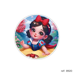 Branca de Neve - Capa de Painel Redondo