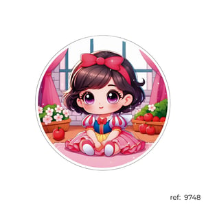 Branca de Neve - Capa de Painel Redondo