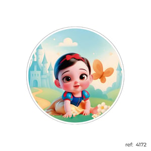 Branca de Neve - Capa de Painel Redondo