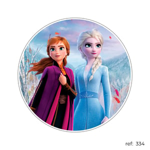 Frozen - Capa de Painel Redondo