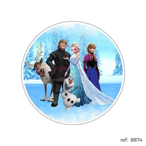 Frozen - Capa de Painel Redondo