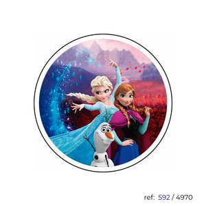 Frozen - Capa de Painel Redondo
